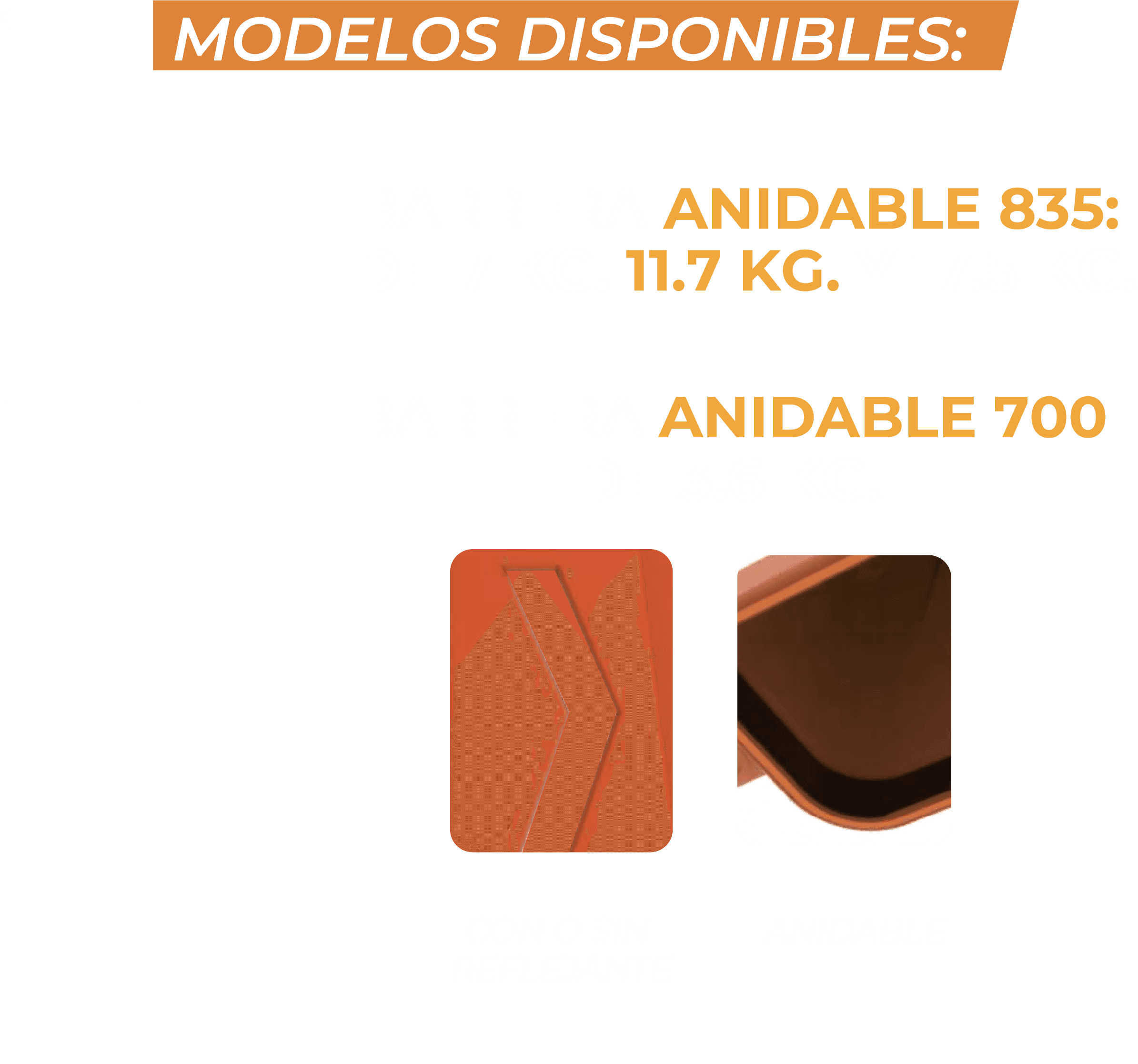 barrera anidables