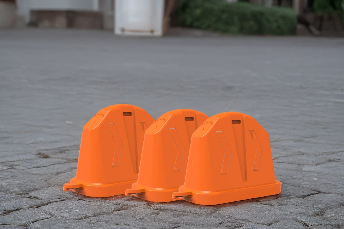 Barrera Anidable 700 Naranja De 3.6 Kg. Sin reflejante