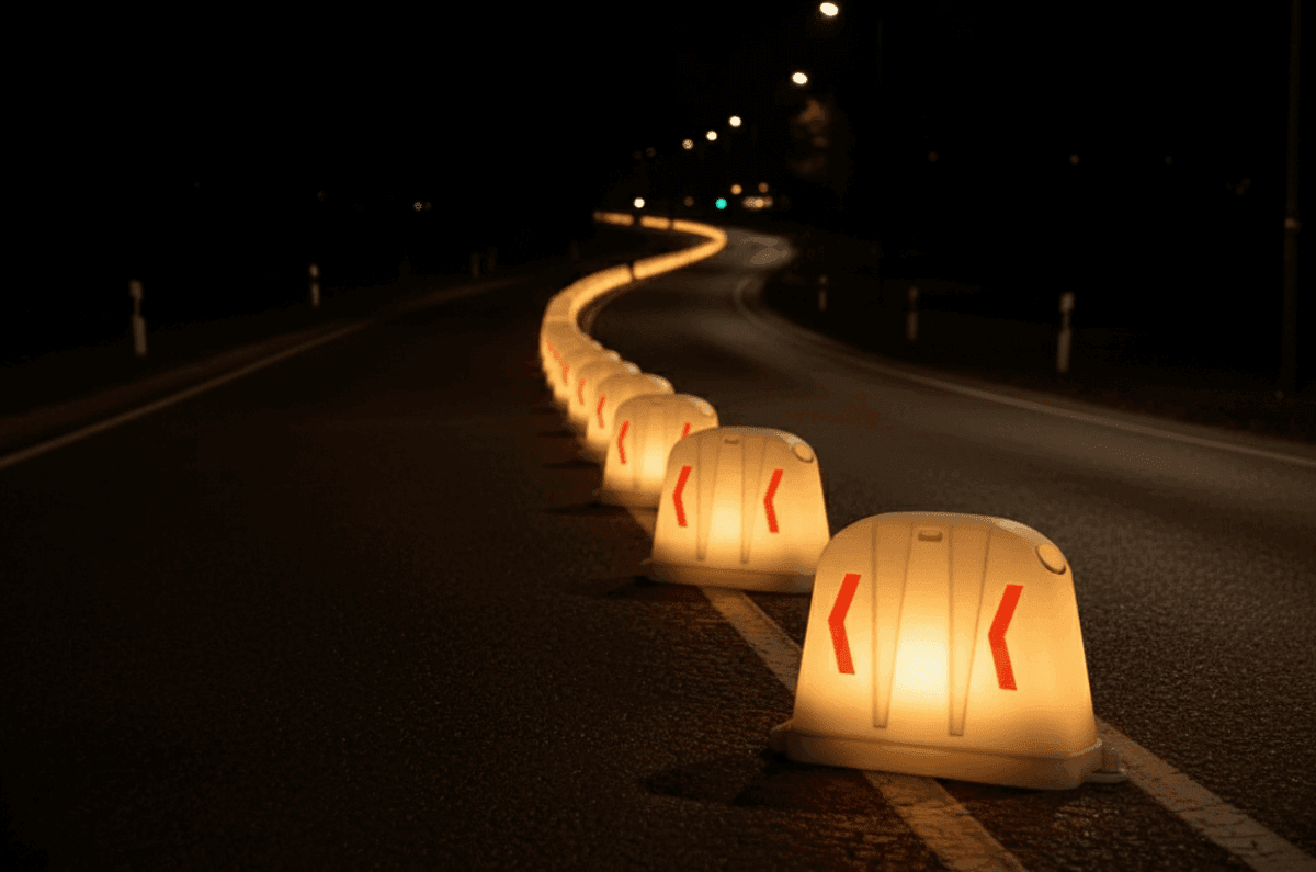 Barreras anidables con luz sincronizables